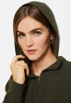 Maison Montagut Vestes Et Gilets>Gilet Zippe A Capuche En Cachemire Melange - Alfred