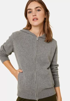 Maison Montagut Vestes Et Gilets>Gilet Zippe A Capuche En Cachemire Melange - Alfred