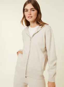 Maison Montagut Vestes Et Gilets>Gilet Zippe A Capuche En Cachemire Melange - Alfred
