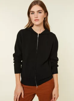 Maison Montagut Vestes Et Gilets>Gilet Zippe A Capuche En Cachemire Melange - Alfred