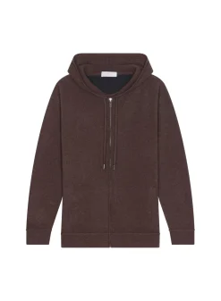 Maison Montagut Vestes Et Gilets>Gilet Zippe A Capuche En Cachemire 2 Fils - Bradley