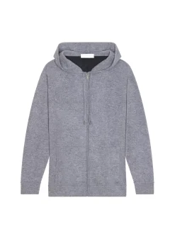 Maison Montagut Vestes Et Gilets>Gilet Zippe A Capuche En Cachemire 2 Fils - Bradley