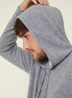 Maison Montagut Vestes Et Gilets>Gilet Zippe A Capuche En Cachemire 2 Fils - Bradley