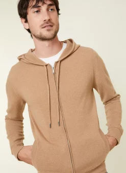 Maison Montagut Vestes Et Gilets>Gilet Zippe A Capuche En Cachemire 2 Fils - Bradley