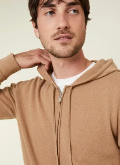 Maison Montagut Vestes Et Gilets>Gilet Zippe A Capuche En Cachemire 2 Fils - Bradley