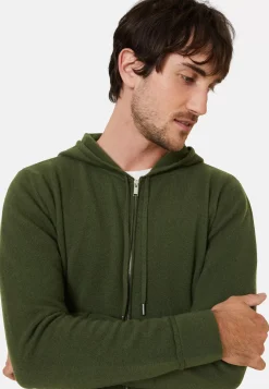 Maison Montagut Vestes Et Gilets>Gilet Zippe A Capuche En Cachemire 2 Fils - Bradley