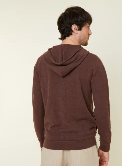 Maison Montagut Vestes Et Gilets>Gilet Zippe A Capuche En Cachemire 2 Fils - Bradley