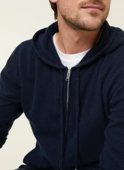 Maison Montagut Vestes Et Gilets>Gilet Zippe A Capuche En Cachemire 2 Fils - Bradley