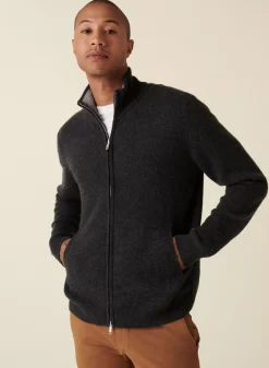 Maison Montagut Vestes Et Gilets>Gilet Zippe A Poches En Cachemire 2 Fils - Eloane