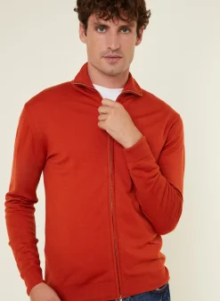 Maison Montagut Vestes Et Gilets>Gilet Zippe Avec Logo En Laine Merinos - Estian