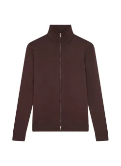 Maison Montagut Vestes Et Gilets>Gilet Zippe Avec Logo En Laine Merinos - Estian