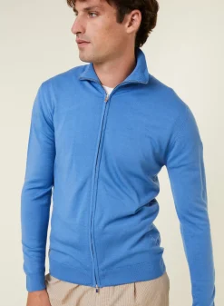 Maison Montagut Vestes Et Gilets>Gilet Zippe Avec Logo En Laine Merinos - Estian