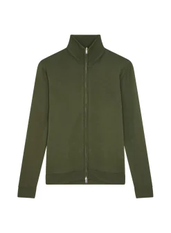 Maison Montagut Vestes Et Gilets>Gilet Zippe Avec Logo En Laine Merinos - Estian