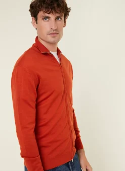 Maison Montagut Vestes Et Gilets>Gilet Zippe Avec Logo En Laine Merinos - Estian