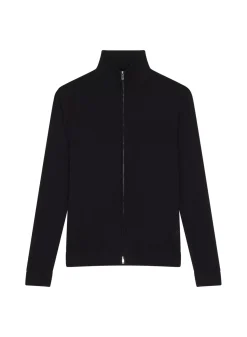 Maison Montagut Vestes Et Gilets>Gilet Zippe Avec Logo En Laine Merinos - Estian
