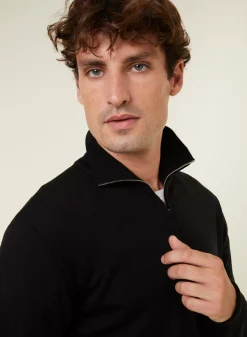 Maison Montagut Vestes Et Gilets>Gilet Zippe Avec Logo En Laine Merinos - Estian