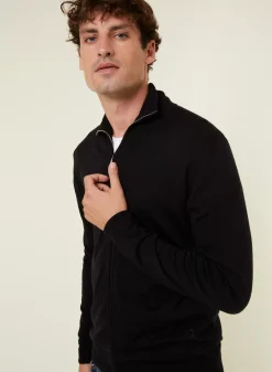 Maison Montagut Vestes Et Gilets>Gilet Zippe Avec Logo En Laine Merinos - Estian
