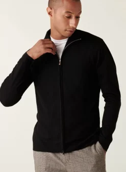 Maison Montagut Vestes Et Gilets>Gilet Zippe Avec Logo En Laine Merinos - Estian