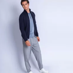 Maison Montagut Vestes Et Gilets>Gilet Zippe Avec Poches En Cachemire 4 Fils - Francois
