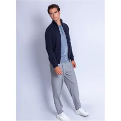 Maison Montagut Vestes Et Gilets>Gilet Zippe Avec Poches En Cachemire 4 Fils - Francois
