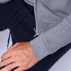 Maison Montagut Vestes Et Gilets>Gilet Zippe En Coton Cachemire - Hiro