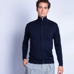 Maison Montagut Vestes Et Gilets>Gilet Zippe En Laine Merinos - Bastian