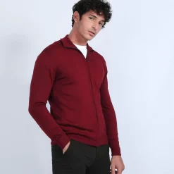 Maison Montagut Vestes Et Gilets>Gilet Zippe En Laine Merinos - Bastian