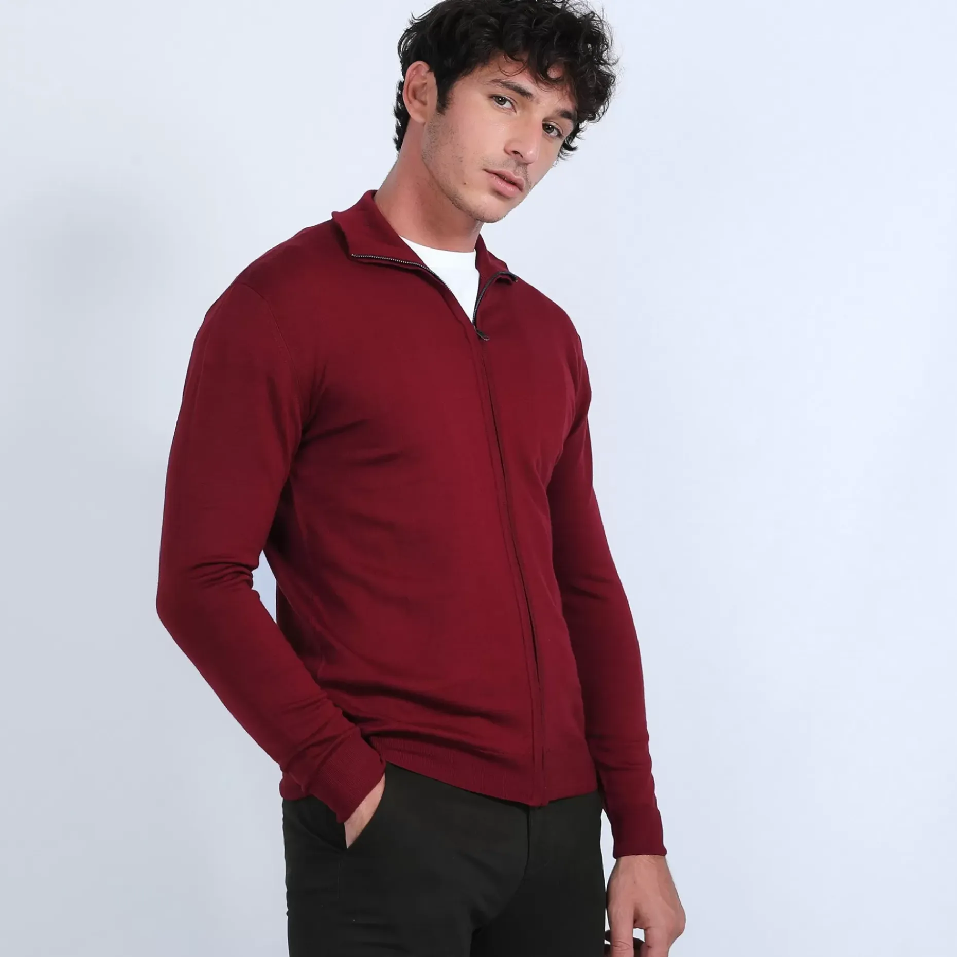 Maison Montagut Vestes Et Gilets>Gilet Zippe En Laine Merinos - Bastian