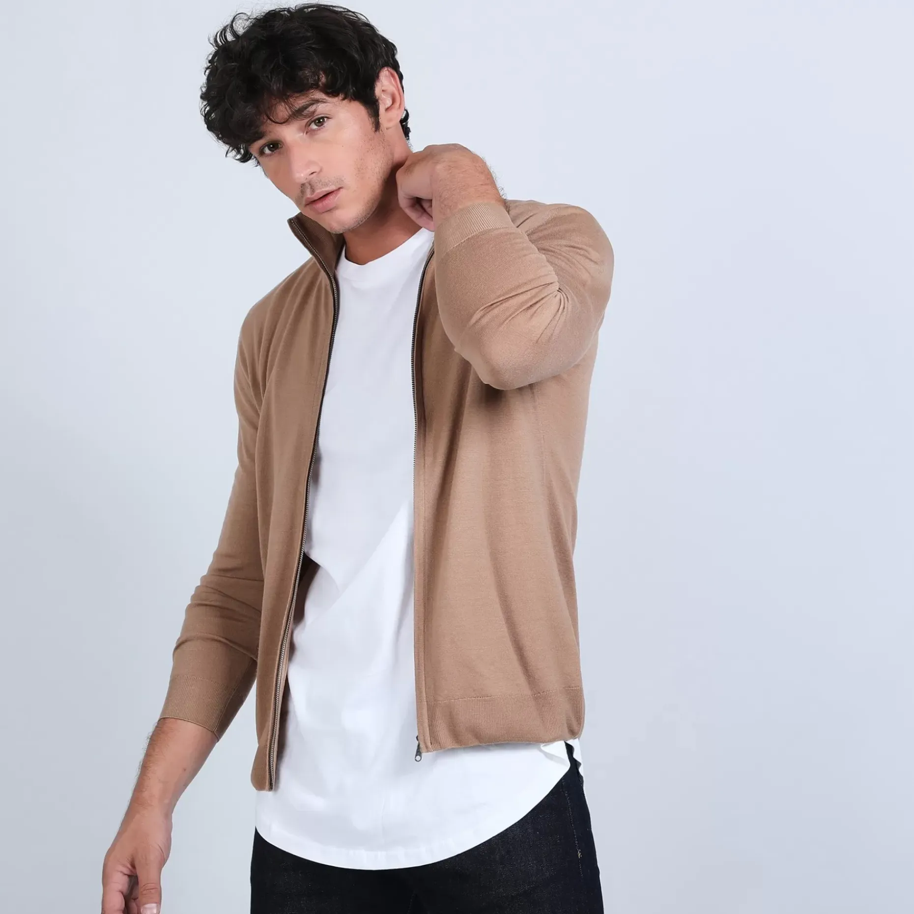 Maison Montagut Vestes Et Gilets>Gilet Zippe En Laine Merinos - Bastian