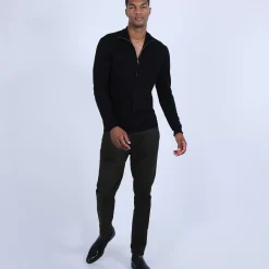 Maison Montagut Vestes Et Gilets>Gilet Zippe En Laine Merinos - Bastian