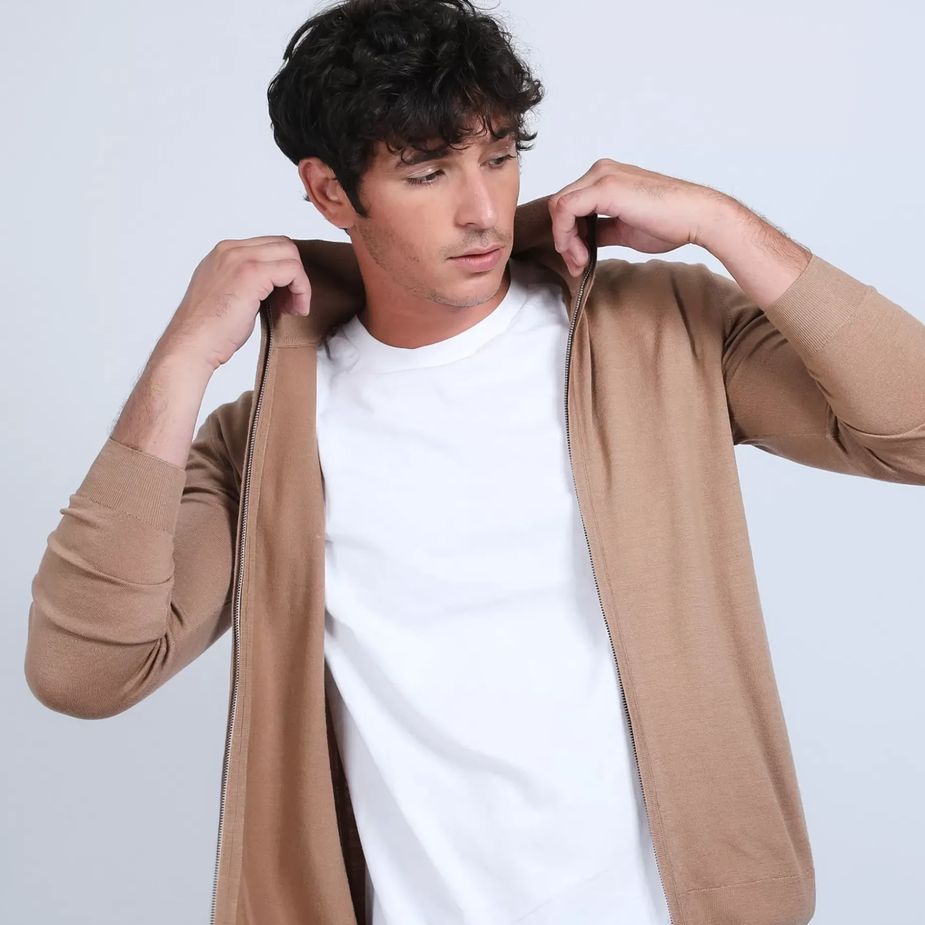 Maison Montagut Vestes Et Gilets>Gilet Zippe En Laine Merinos - Bastian