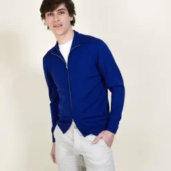 Maison Montagut Vestes Et Gilets>Gilet Zippe En Laine Merinos - Bastian