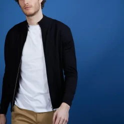 Maison Montagut Vestes Et Gilets>Gilet Zippe En Laine Merinos - Bastian