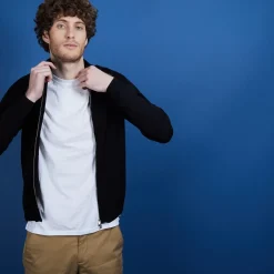Maison Montagut Vestes Et Gilets>Gilet Zippe En Laine Merinos - Bastian