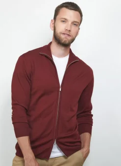 Maison Montagut Vestes Et Gilets>Gilet Zippe En Laine Merinos - Bastian