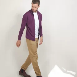 Maison Montagut Vestes Et Gilets>Gilet Zippe En Laine Merinos - Bastian