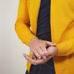 Maison Montagut Vestes Et Gilets>Gilet Zippe En Laine Merinos - Bastian
