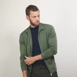 Maison Montagut Vestes Et Gilets>Gilet Zippe En Laine Merinos - Bastian