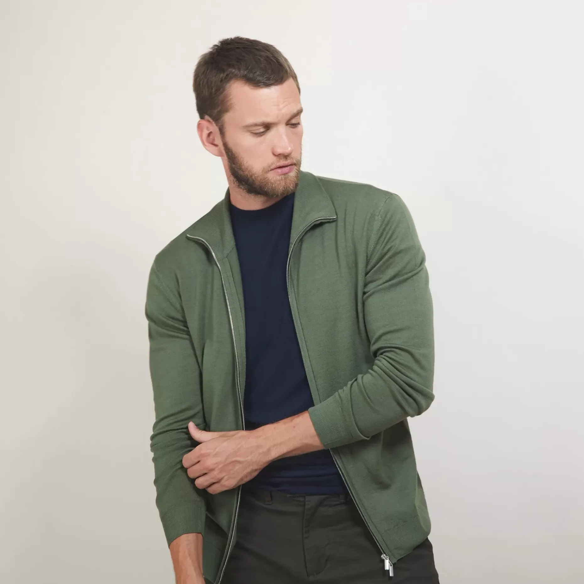 Maison Montagut Vestes Et Gilets>Gilet Zippe En Laine Merinos - Bastian