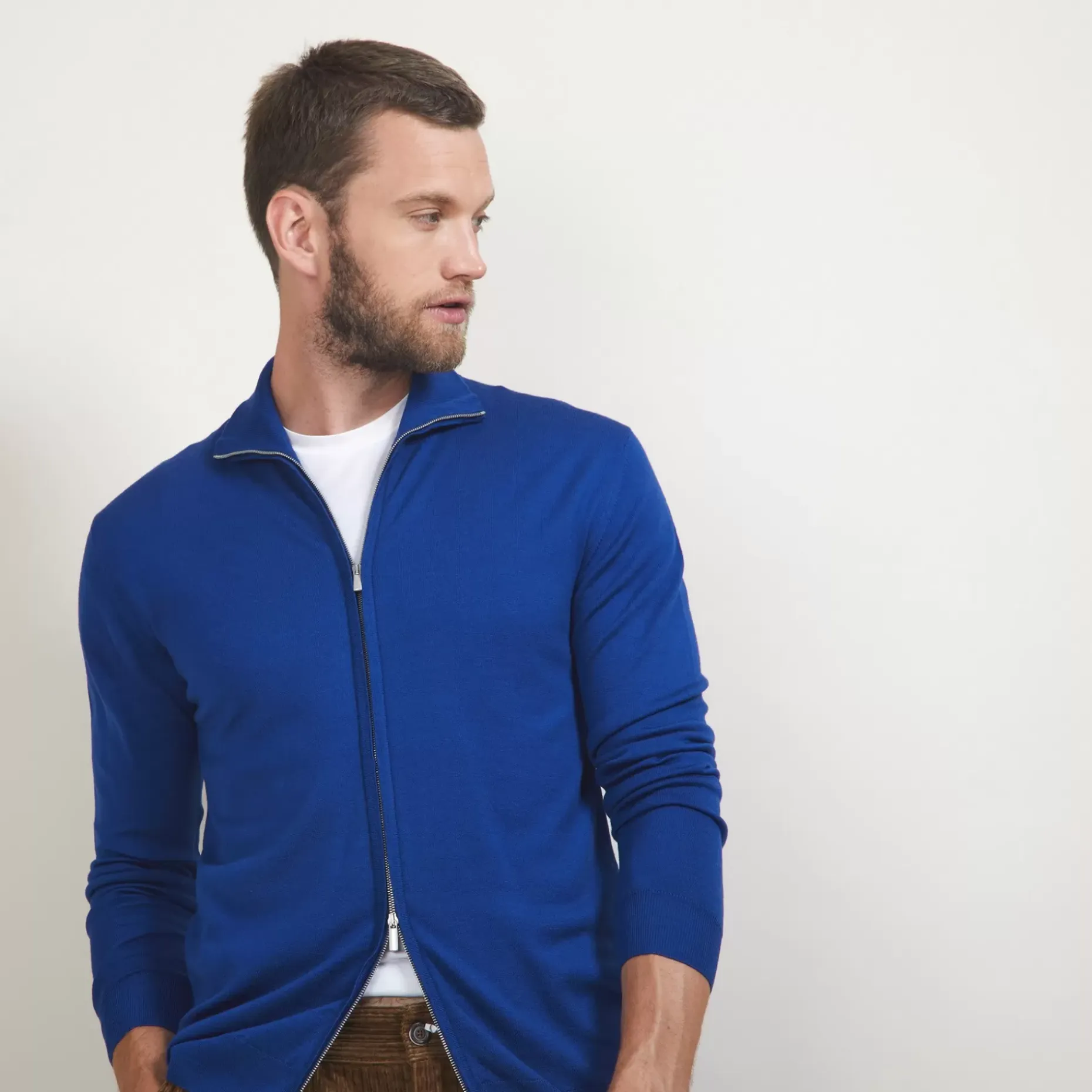 Maison Montagut Vestes Et Gilets>Gilet Zippe En Laine Merinos - Bastian