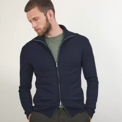 Maison Montagut Vestes Et Gilets>Gilet Zippe En Laine Merinos - Bastian