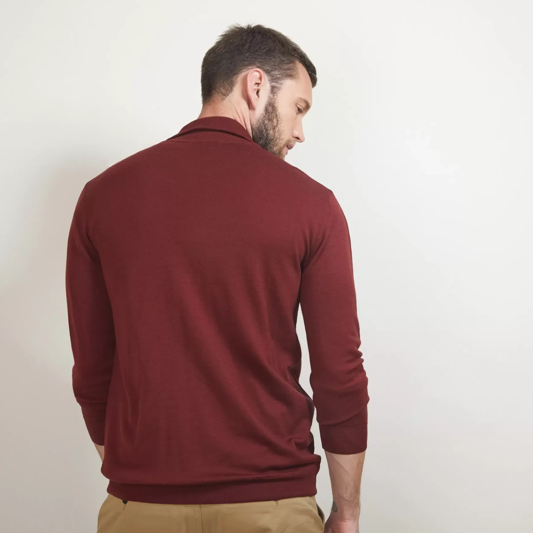 Maison Montagut Vestes Et Gilets>Gilet Zippe En Laine Merinos - Bastian