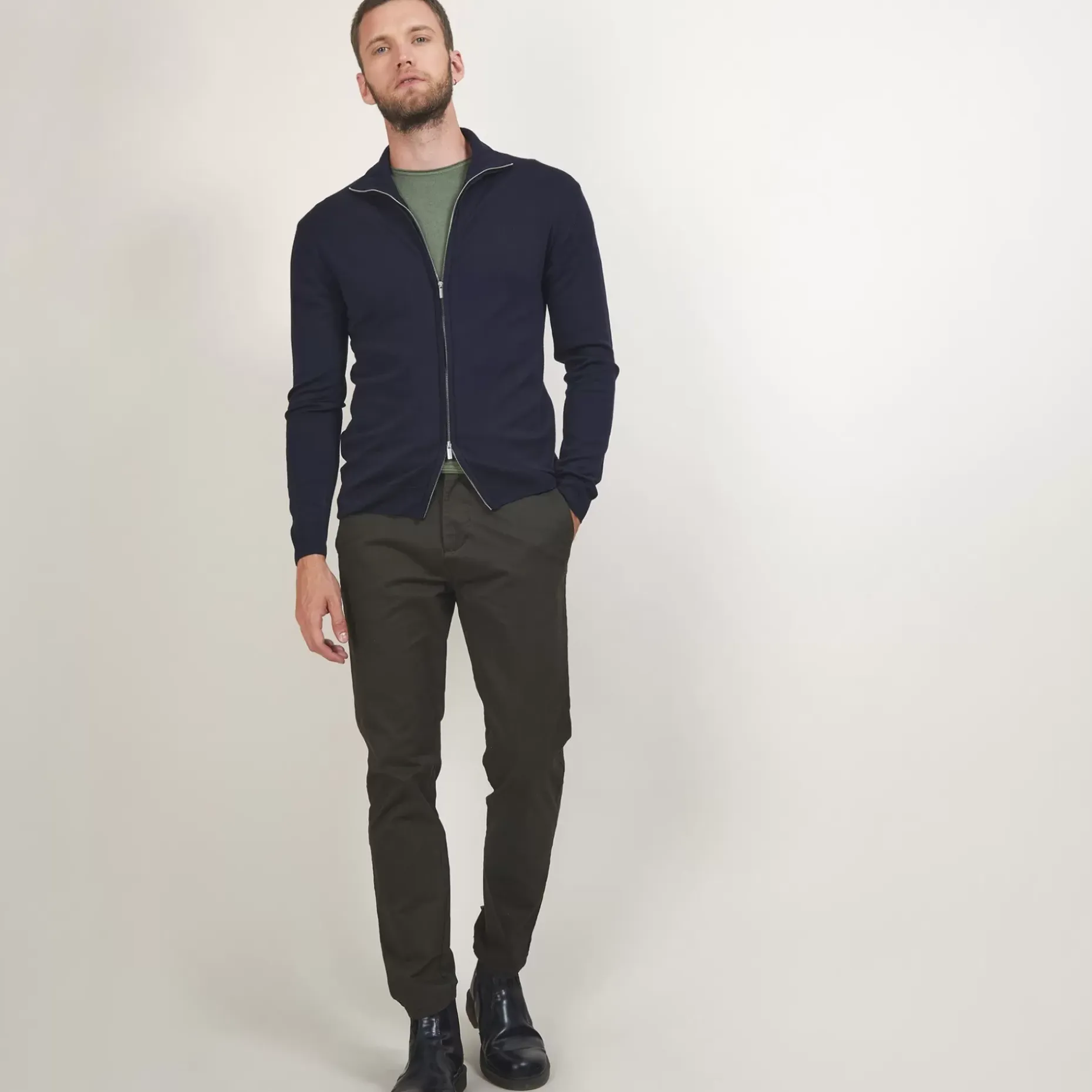 Maison Montagut Vestes Et Gilets>Gilet Zippe En Laine Merinos - Bastian
