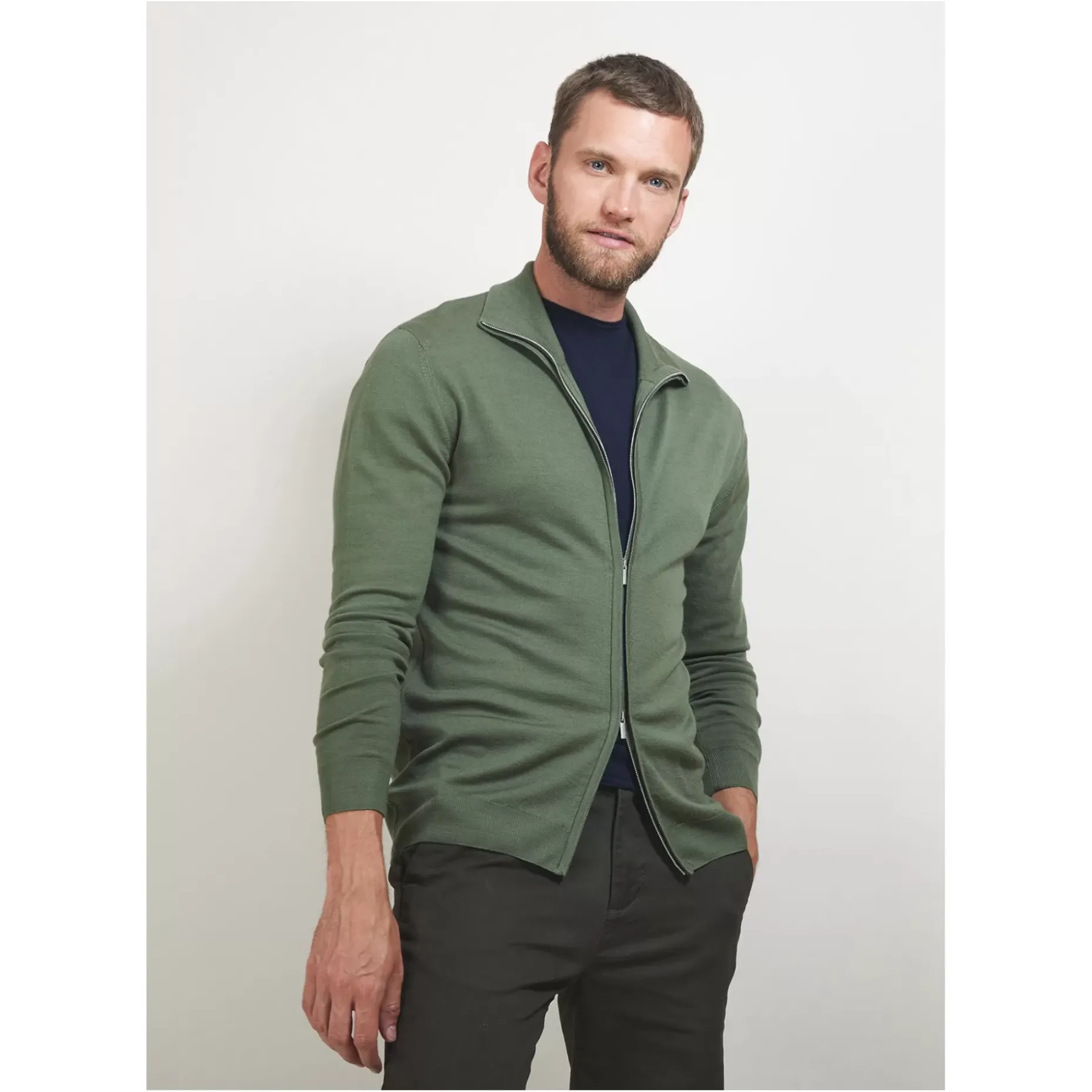 Maison Montagut Vestes Et Gilets>Gilet Zippe En Laine Merinos - Bastian