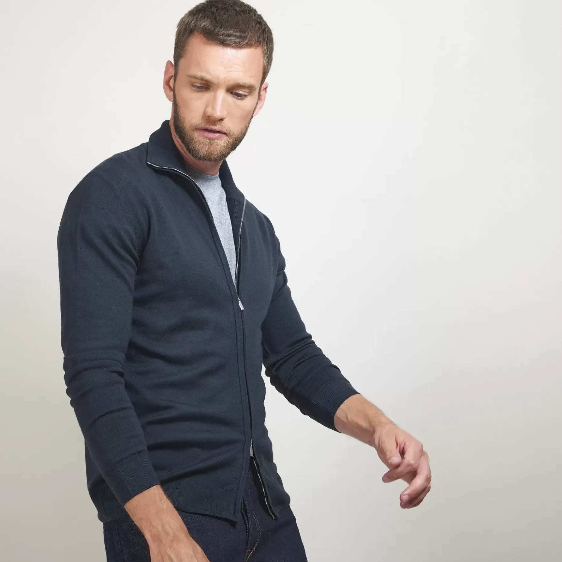 Maison Montagut Vestes Et Gilets>Gilet Zippe En Laine Merinos - Bastian