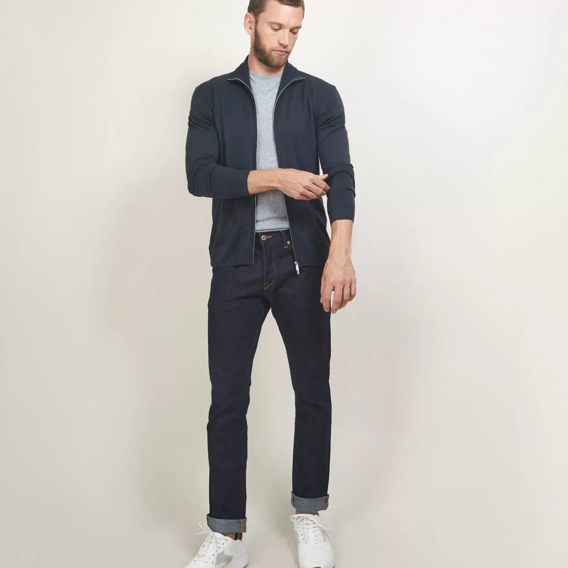Maison Montagut Vestes Et Gilets>Gilet Zippe En Laine Merinos - Bastian