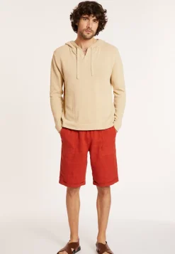 Maison Montagut Pulls>Hoodie A Poches En Coton Brosse - Doc