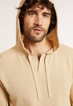 Maison Montagut Pulls>Hoodie A Poches En Coton Brosse - Doc