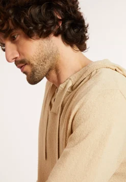 Maison Montagut Pulls>Hoodie A Poches En Coton Brosse - Doc