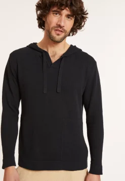 Maison Montagut Pulls>Hoodie A Poches En Coton Brosse - Doc